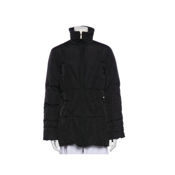 MONCLER Women's Black Quilted Down Puffer Long Jacket Size 1/US S - Picture 1 of 16